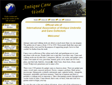 Tablet Screenshot of antiquecaneworld.com